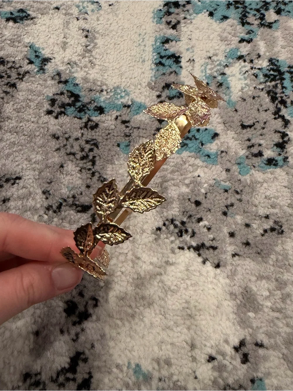 Gold Leaf Laurel Headband Metallic Goddess Hair Accessory